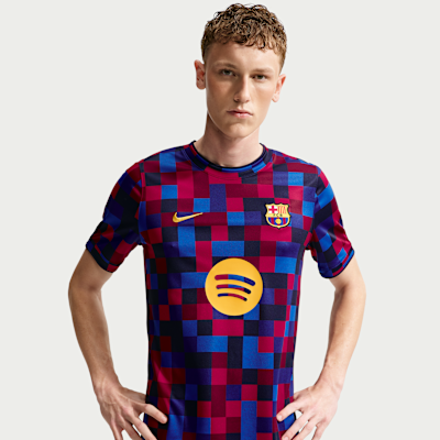F.C. Barcelona Home Men's Nike Dri-FIT Football Pre-Match Top. Nike NO